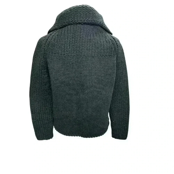 GAP Black Knit Cardigan Wool Blend Snap Closure Sweater Fit is A Size Small - Picture 5 of 16